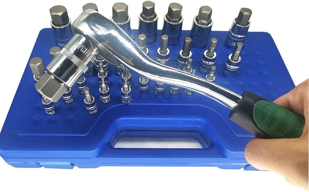 Master Hex Bit Socket Set Allen Wrench Bit Kit Hex Key for Ratchet Socket Tool