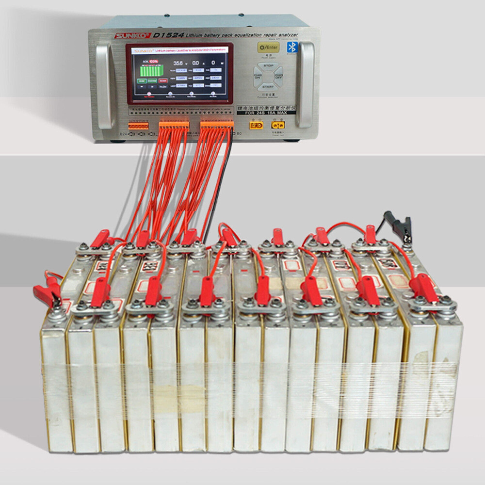 SUNKKO D1524 15A Battery Equalizer Analyzer Bluetooth Control Car Repair