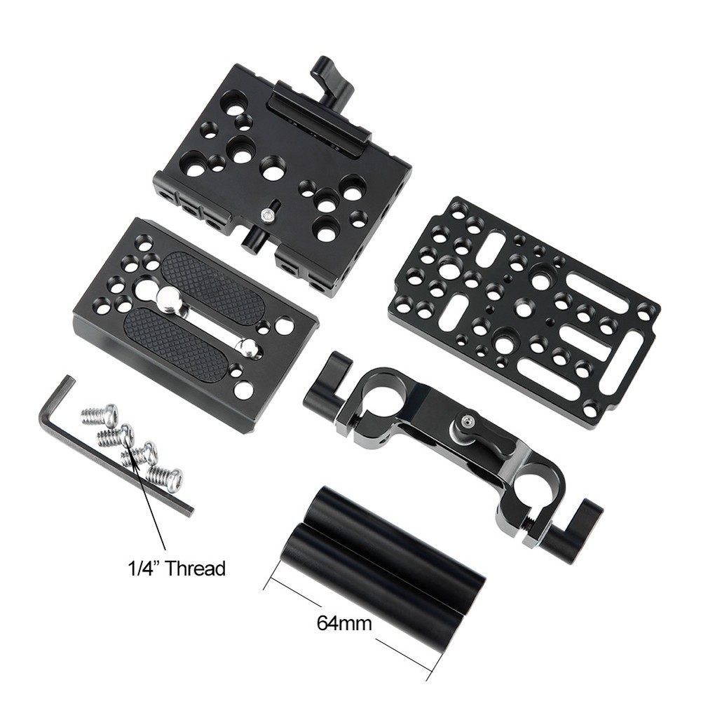 NICEYRIG Quick Release Tripod Mount Baseplate for Manfrotto Standard Accessory