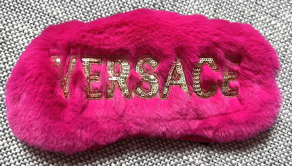 VERSACE PINK SLEEP MASK NEW WITHOUT BOX