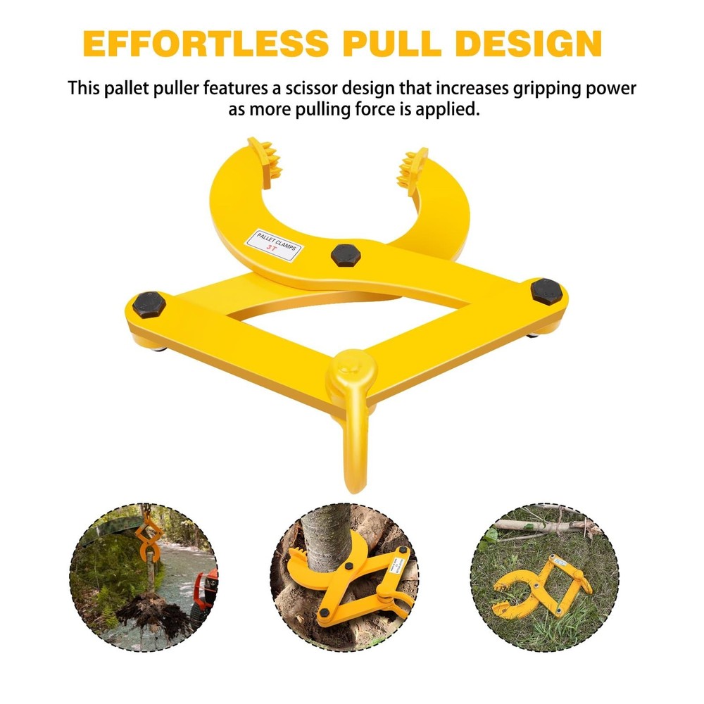 Pallet Puller,3T/6600 LBS Capacity Pallet Jack Puller,Heavy Duty Single Sciss...