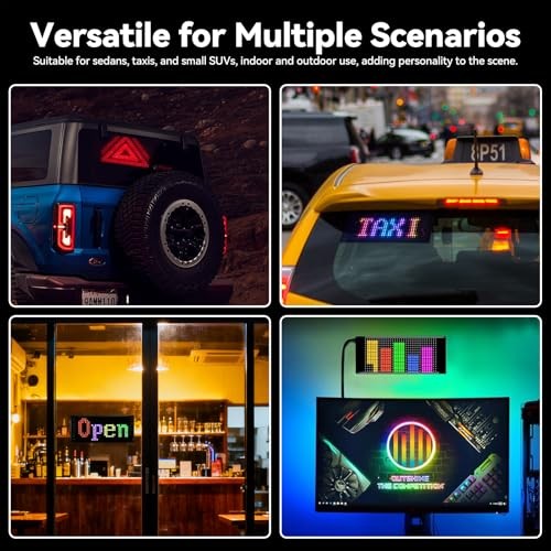 Devil Eyes Light for Cars, 7"x3" - Flexible Ultra-Thin LED Panel with Dual