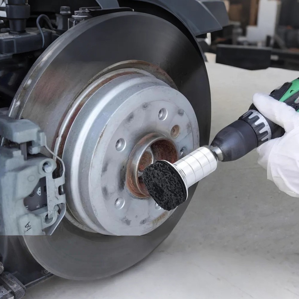 Brake Disc Hub Rust Resurfacing Remover Kit Wheel Stud Cleaner Grinding Tool Set