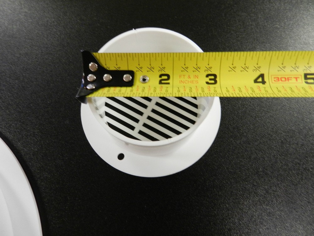 TRAILER / RV VENTS, White, 2 inner, 2 outer, Utility, Cargo, Motorcycle Sidewall