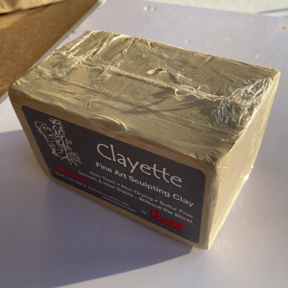 Chavant Clayette Medium (Cream) 2 Lb Brick