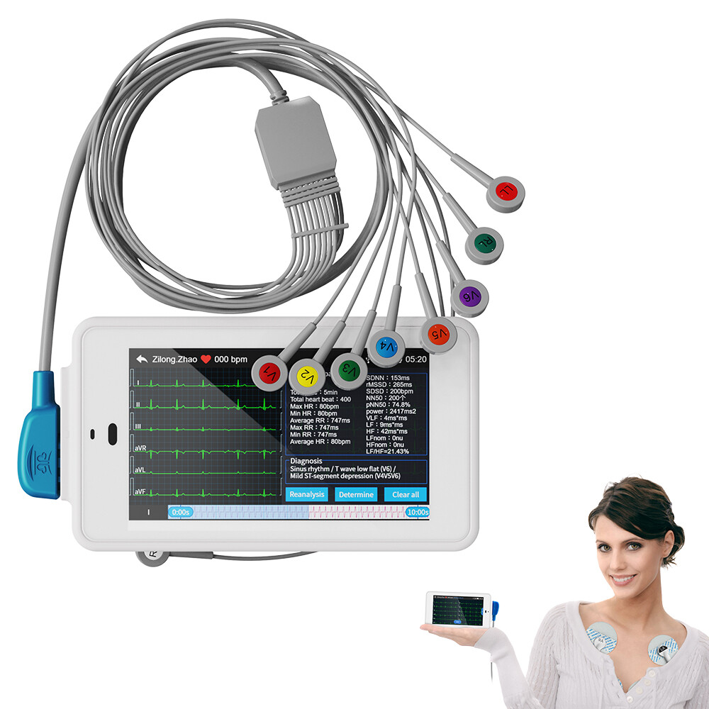12-Lead ECG Machine Diagnostic Automatic Interpretation data transfer via email