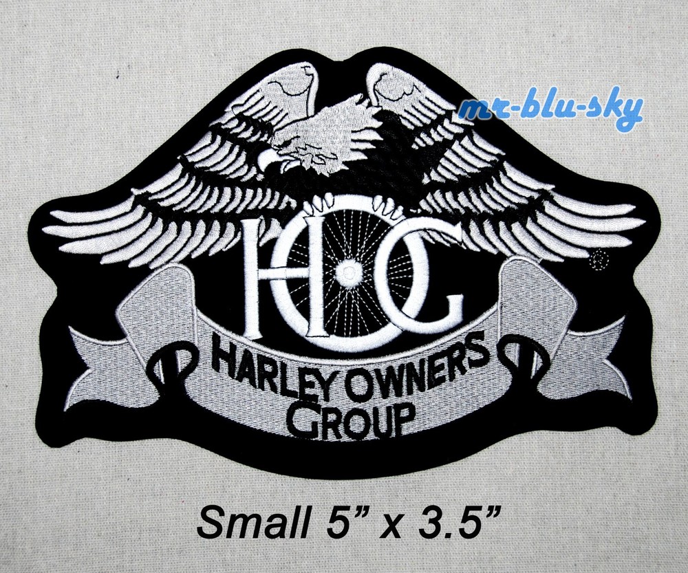 Small Silver Heritage Eagle Patch ~ Harley Davidson Owners Group HOG H.O.G.