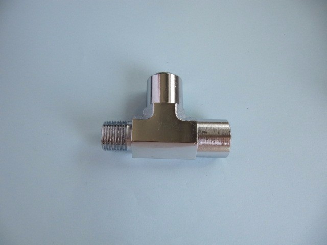 Lowrider Hydraulics fitting 3/4" run tees chrome, 2 pack