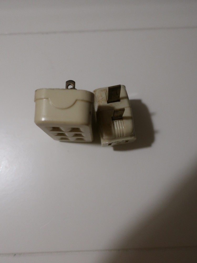 2 Vintage Multi-Plug Adapters
