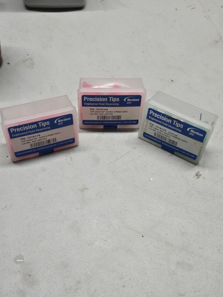 Nordson EFD Dispensing Tips P/N 7018178 7018169 7018122