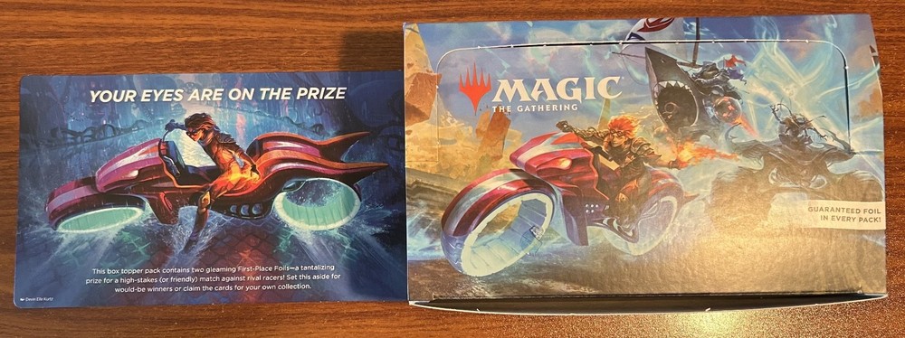 2025 MTG Magic the Gathering Aetherdrift EMPTY Box & Box Topper Info Card Used
