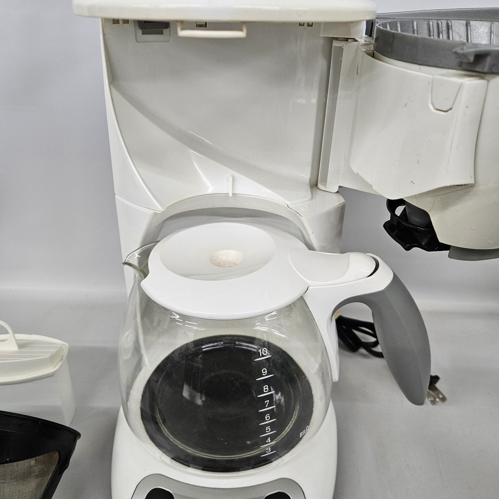 Braun White 10 Cup Coffee Maker Type 3105 Programable Tested Working - Czech Rep