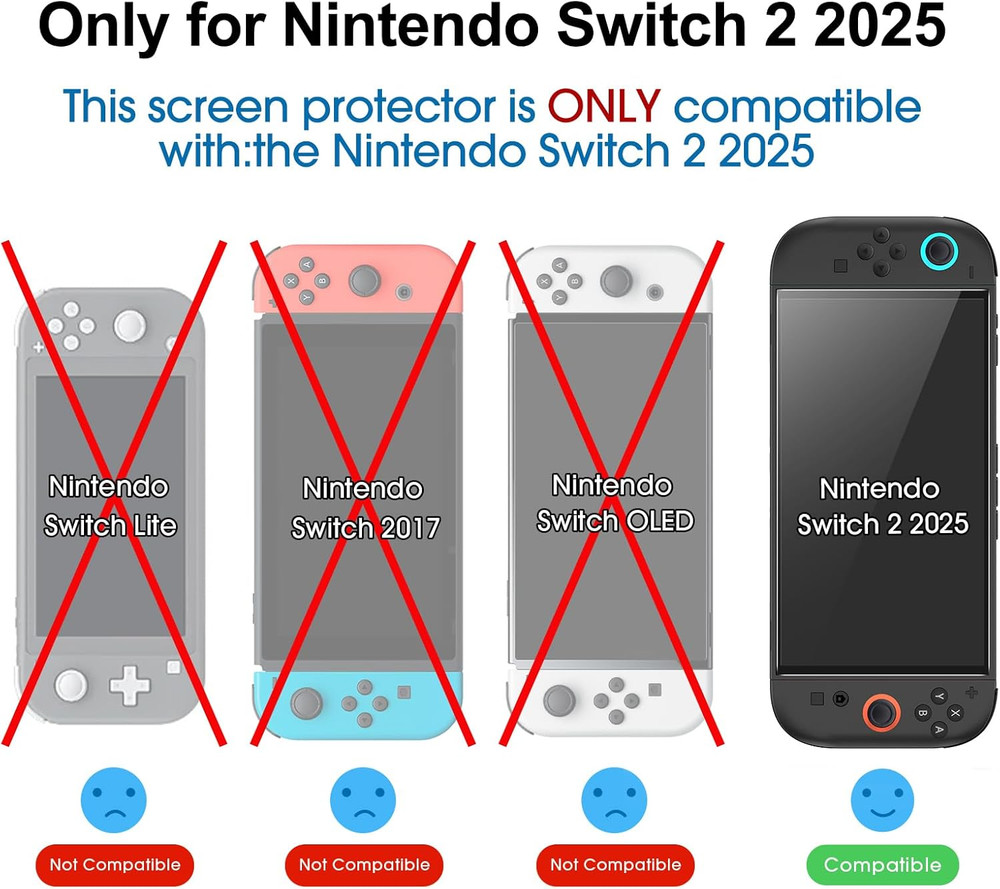 Auto-Alignment Onetouch for Nintendo Switch 2 Screen Protector [7.9''] 2025 Temp