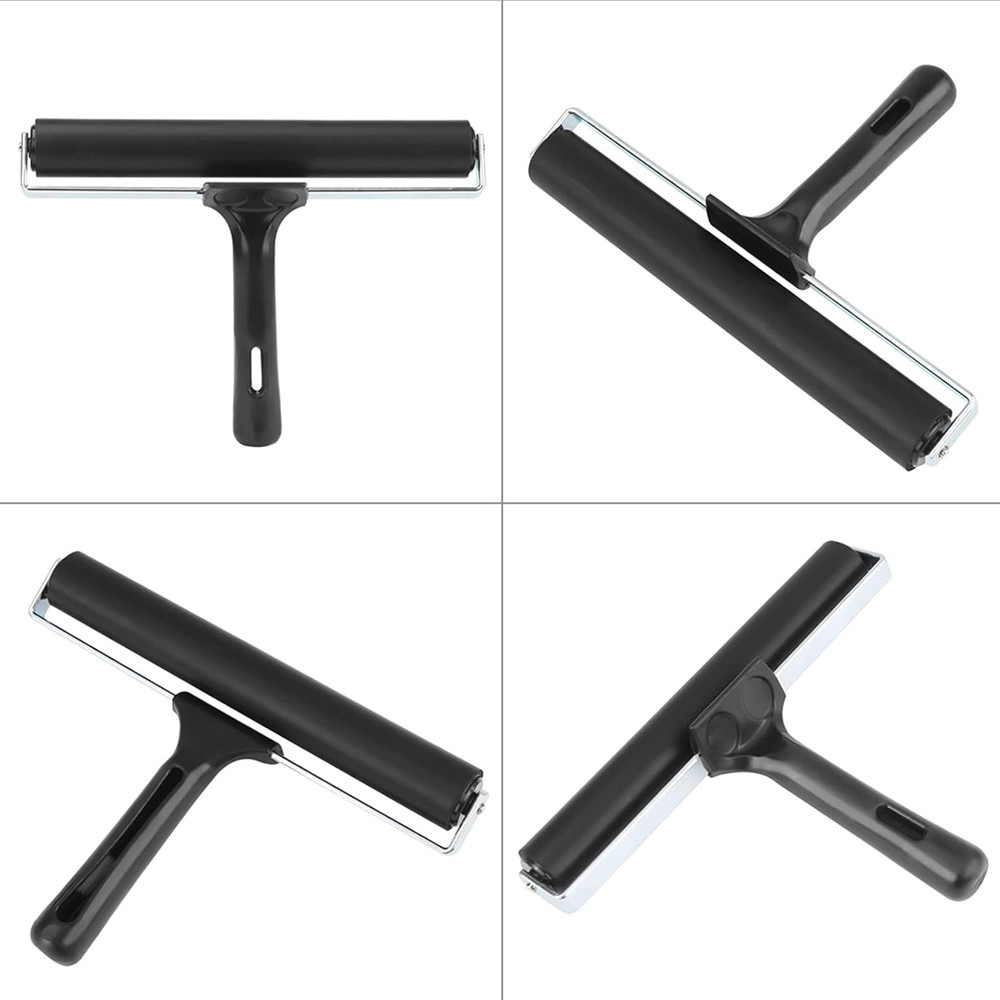7.9In Paint Roller Rubber Roller, Brayer Rollers for Crafting, Hand Roller Silen