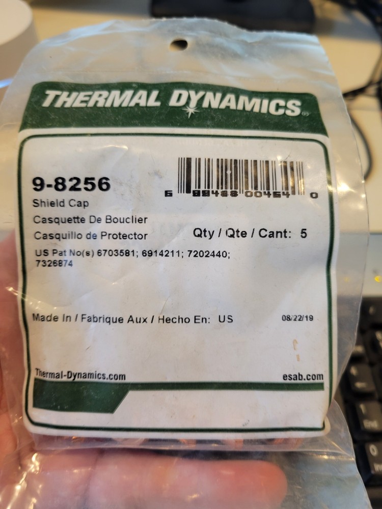 THERMAL DYNAMICS 9-8256 SHIELD CAP 5/PKG