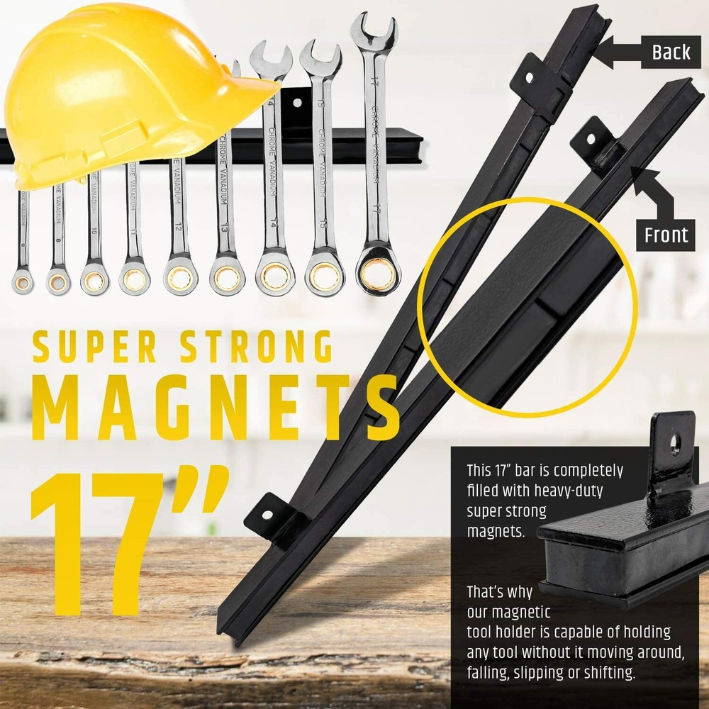 17" Heavy-Duty Magnetic Tool Holder (Upgraded Version) - Extremely Powerful
