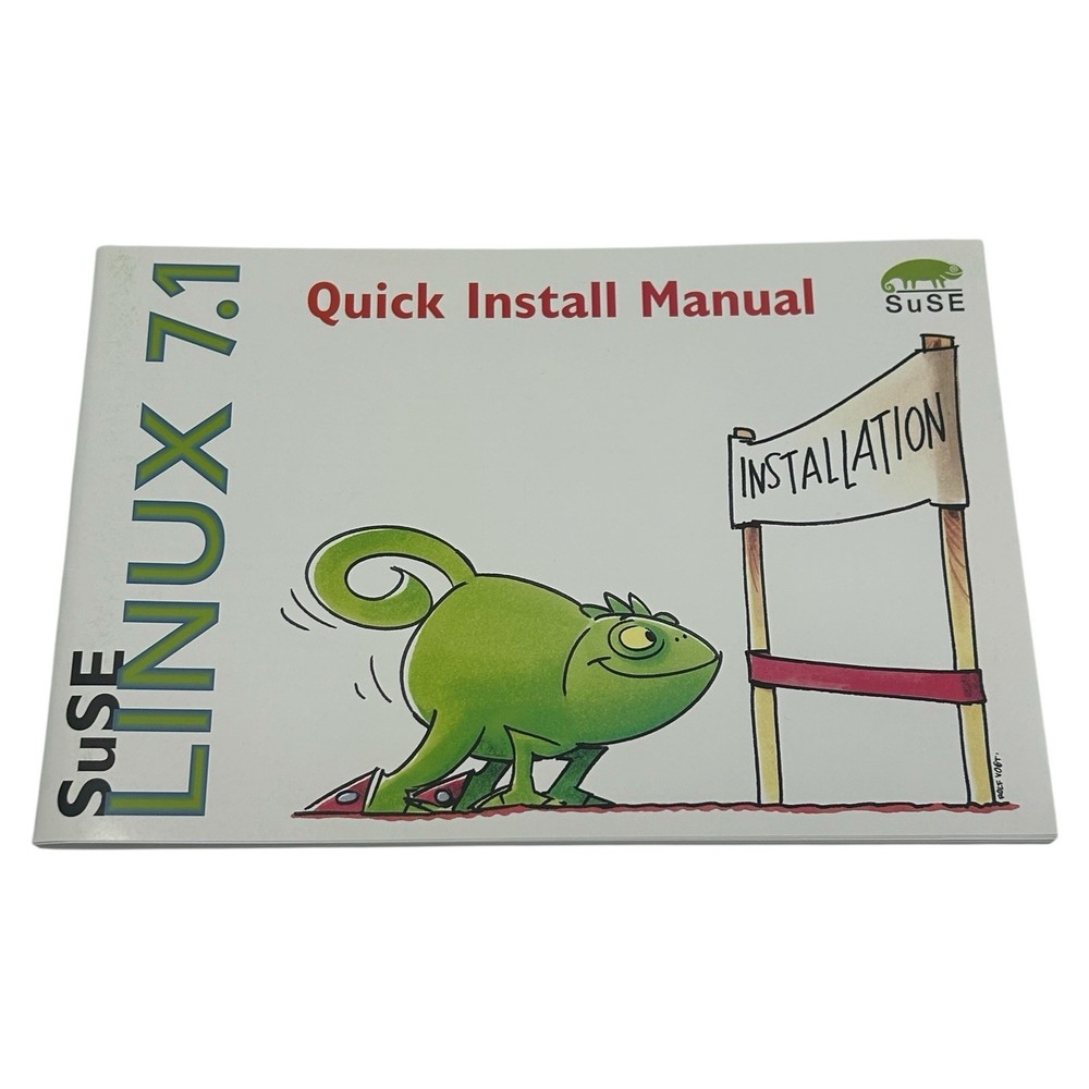 Suse Linux 7.1 Professional Edition (CD-ROM, 2001) Big Box Vintage Software