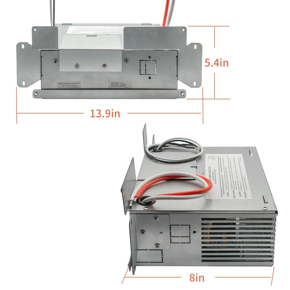 45RU 45Amp RV Power Converter Replace for Paralax and Magnetek 7345 Power Center