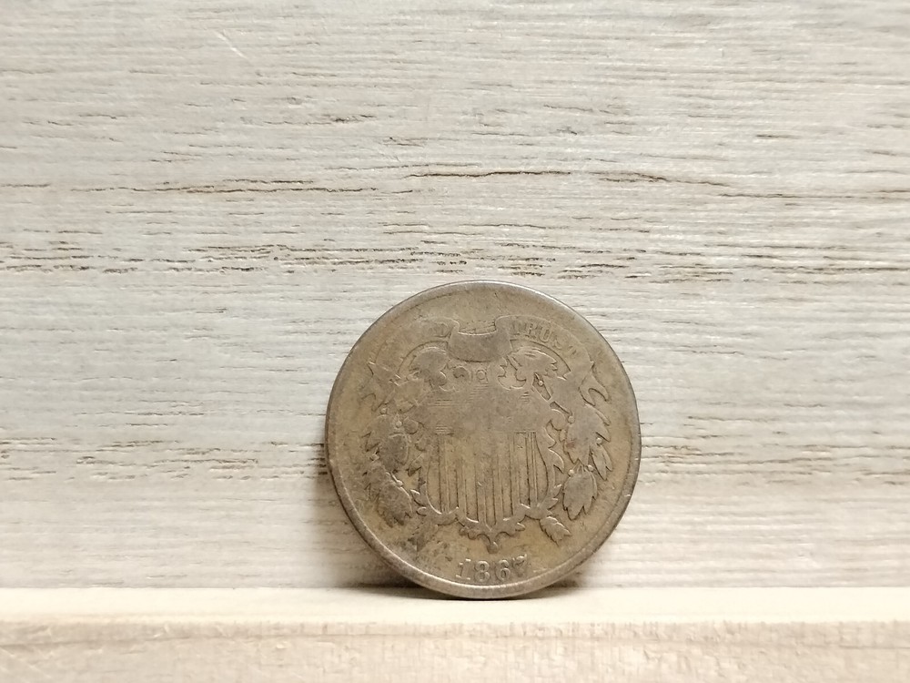 1867 2 Cents "Union Shield" US Coin