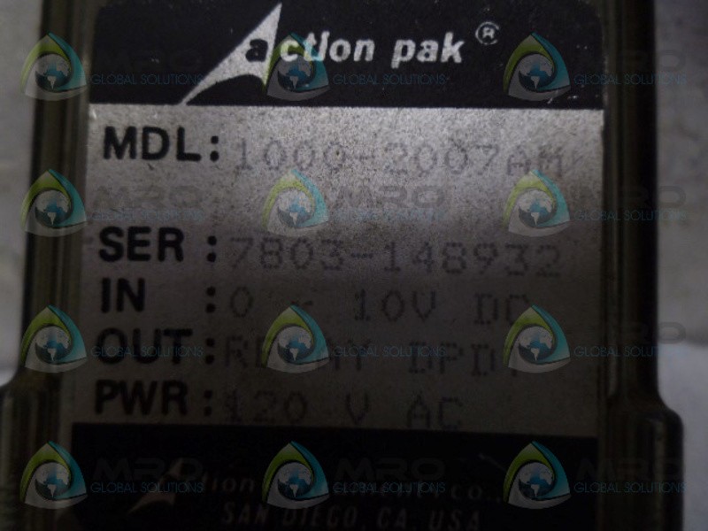 ACTION PACK 1000-2007AM RELAY UNMP