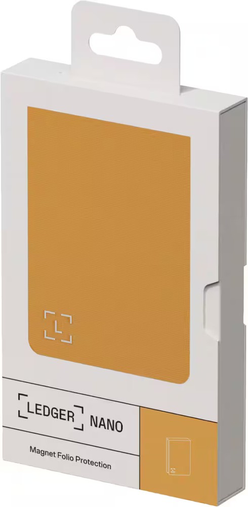 Ledger - Nano Gen 5 Magnet Folio - Bitcoin Orange