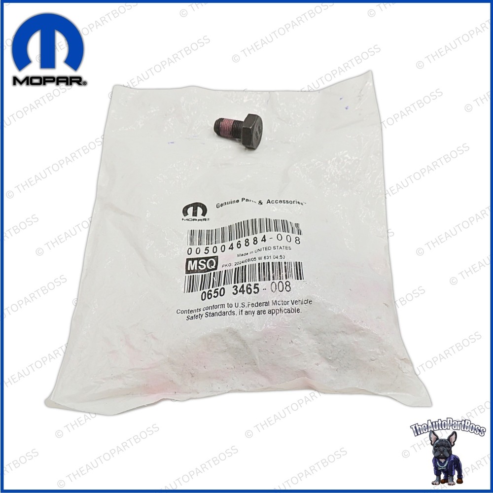 Hex Head Lock Bolt Genuine Mopar 6503465