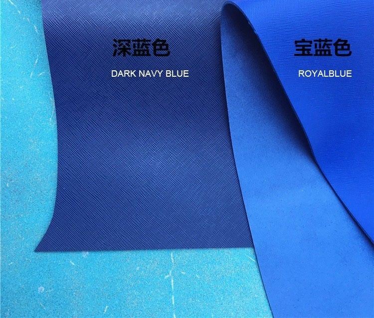Blue taiga First layer leather material cross pattern cowhide for Leathercraft