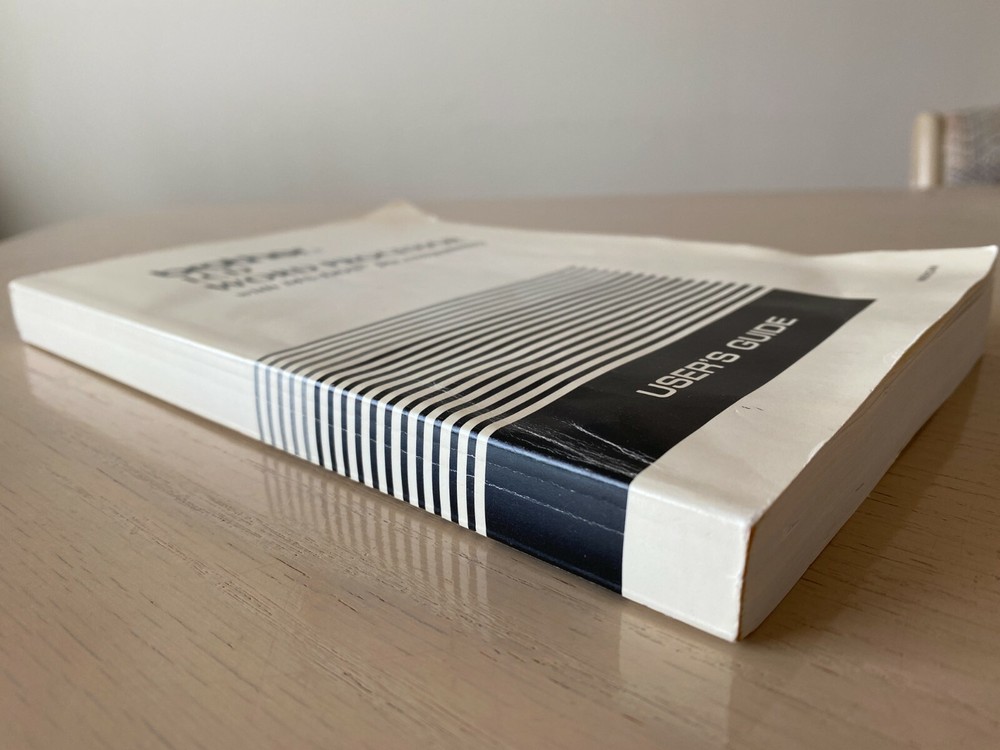 Brother LCD Word Processor Manual ms-dos instruction Guide circa 1994.