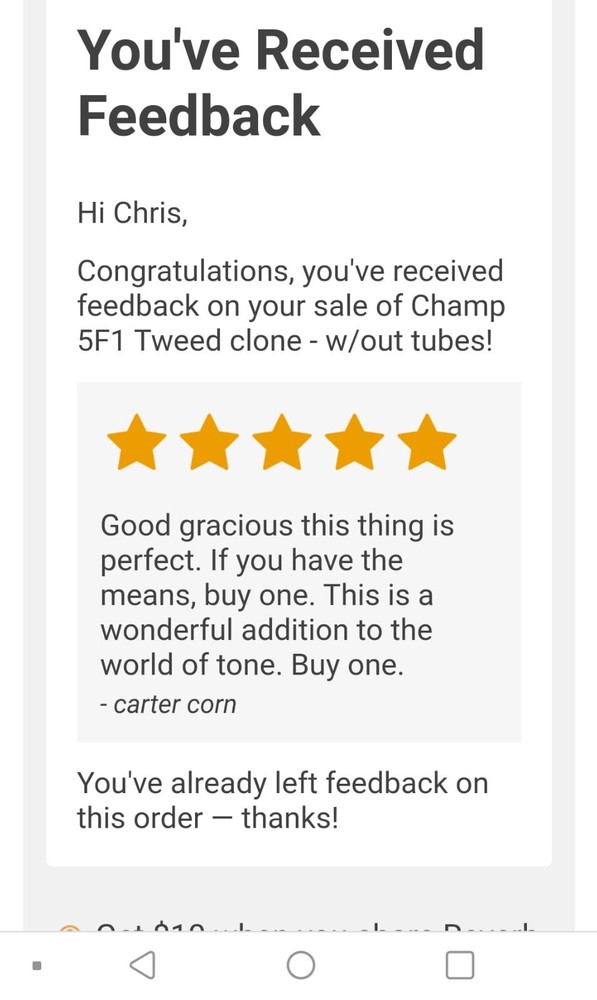 Tweed Champ 5F1 clone - chassis-only