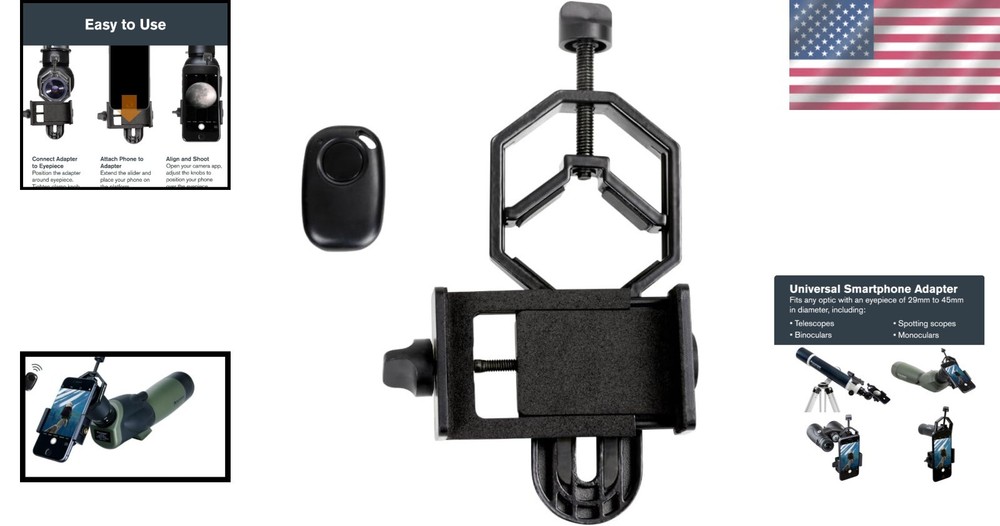 Smartphone Adapter & Bluetooth Remote for Optics