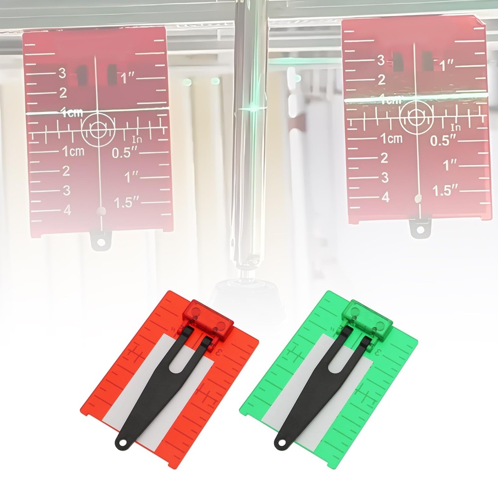 2pcs Laser Level Reflector Target Board Bracket Reflector Target Board Reflec...
