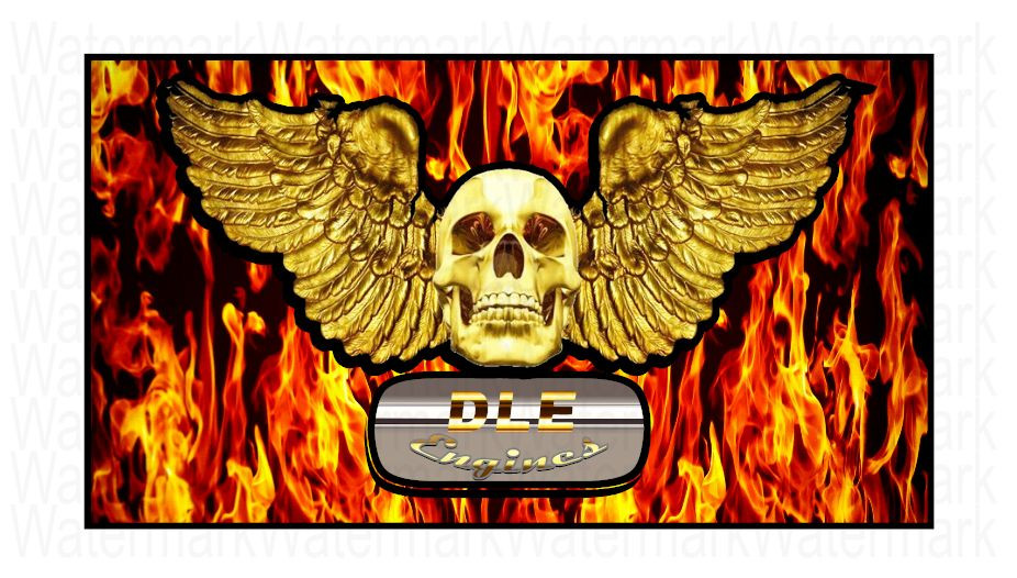 DLE Engine Graphics Decals RC Plane Airplane