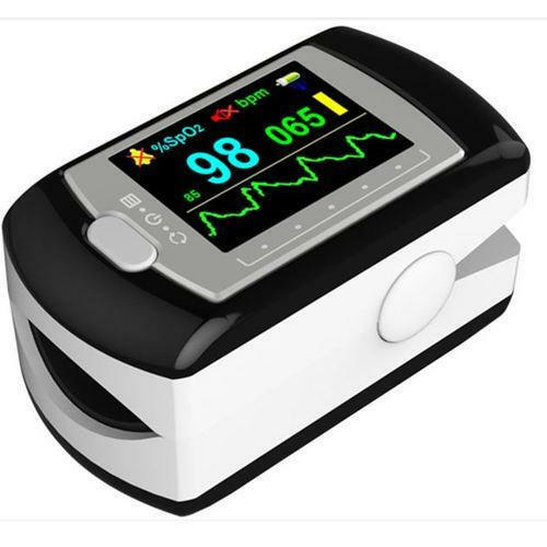 CONTEC MULTI-COLOR OLED RECHARGEABLE FINGERTIP PULSE OXIMETER USB CD-ROM & CASE