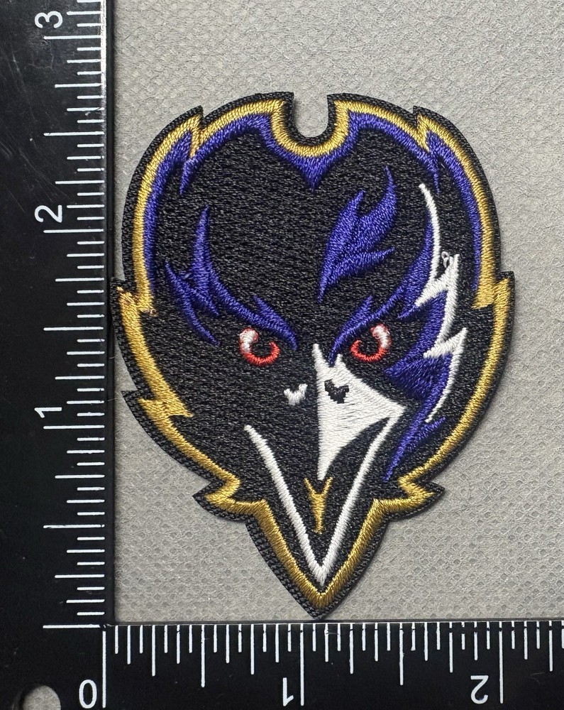 BALTIMORE RAVENS IRON ON EMBROIDERED PATCH
