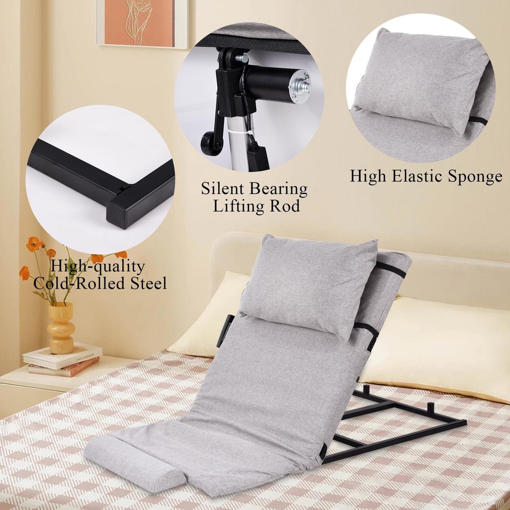 Electric Lifting Bed Backrest Adjustable Back Rest Support Powered