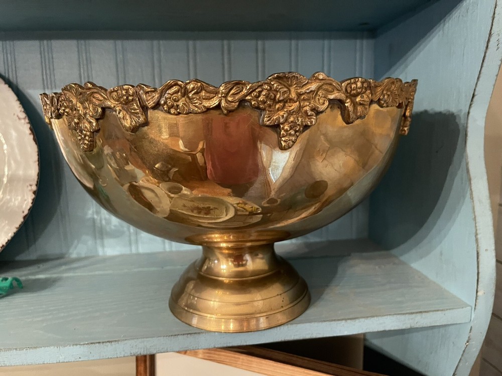 Brass Bowl With Fruit Trim