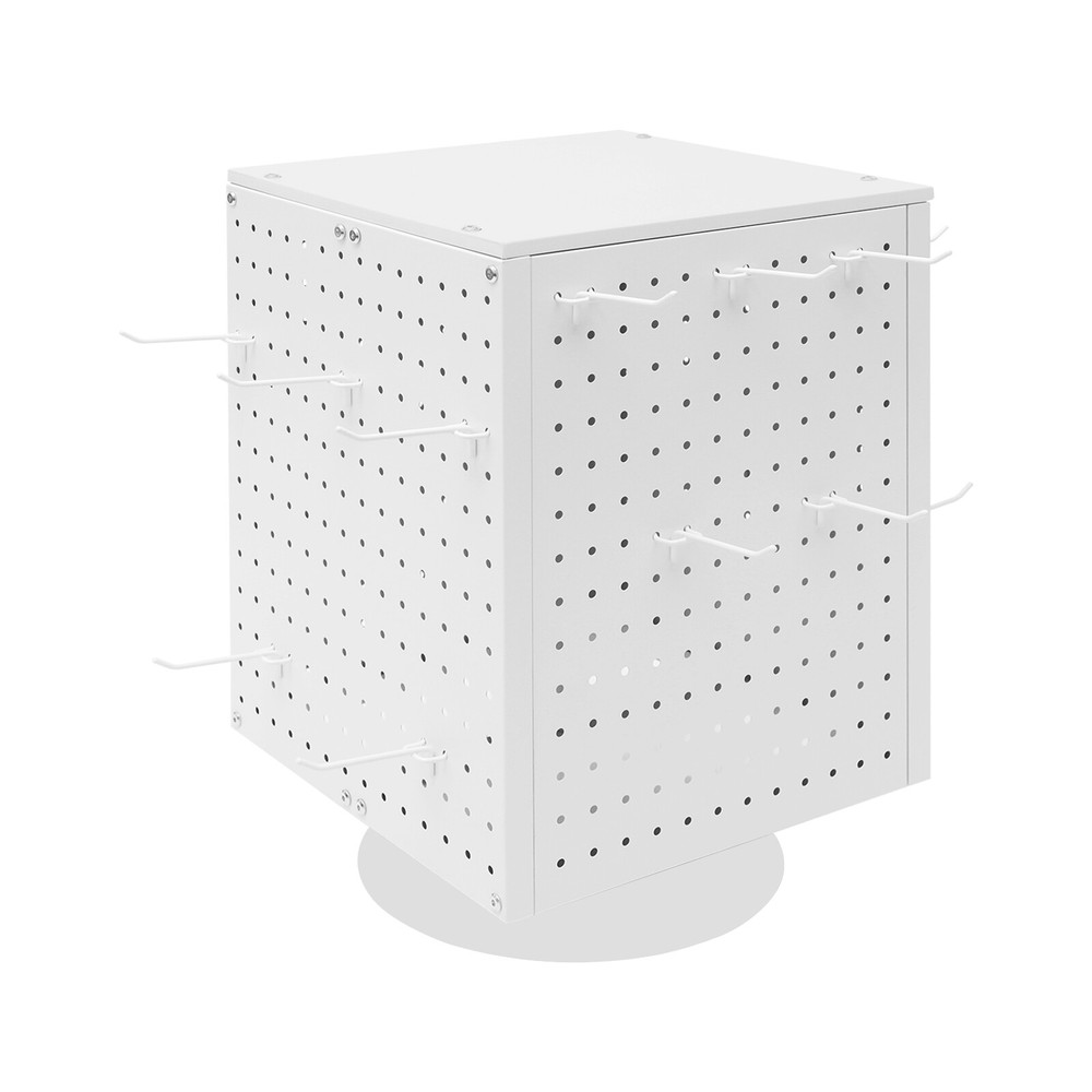 Pegboard Rotating Display Stand,4 Sided PegBoard Display, PegBoard Display Stand