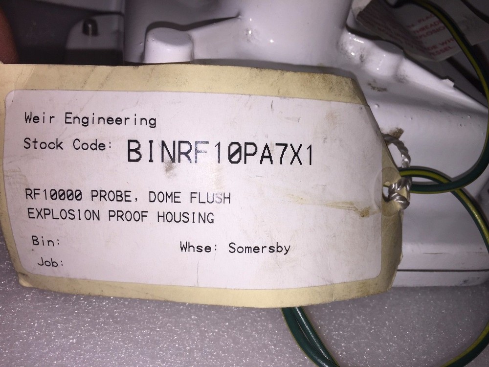 Bindicator Level Sensor, Flush Mount, Remote Probe Assembly, RF10PA7X1 3/8