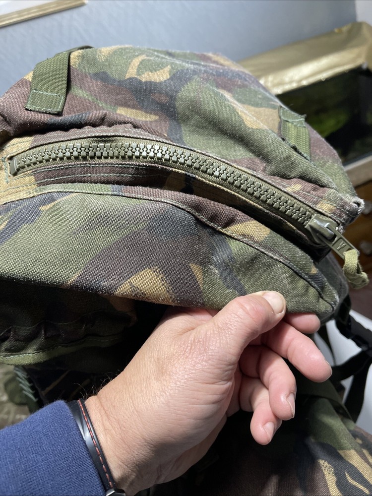 British Army Issue Rucksack + Frame Long Convoluted Back DPM + Side Pouches