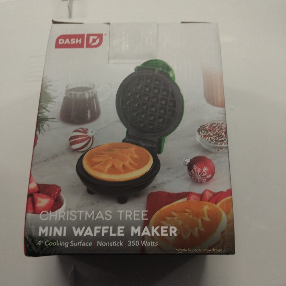 Dash Holiday Mini Christmas Tree Waffle Maker