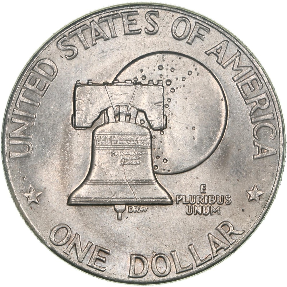 1976 D Eisenhower Bicentennial Dollar Type 2 AU Ike