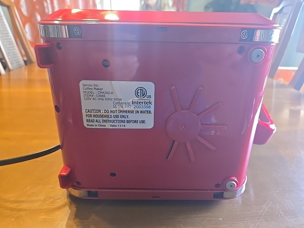 Rare BELLA Linea Collection 12-Cup Programmable Coffee Maker (Red)