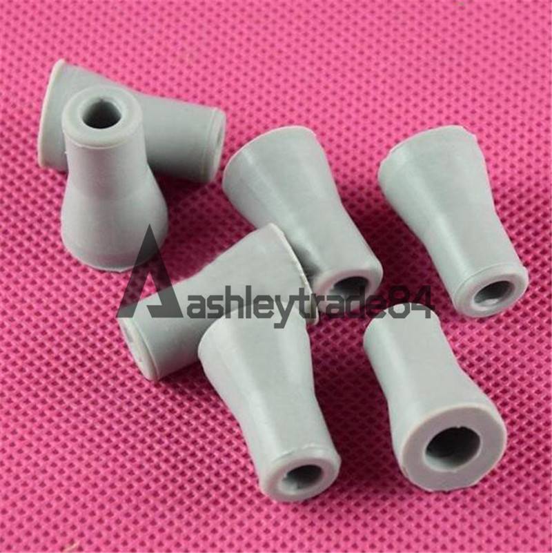 10Pcs Dental Saliva Ejector Weak Suction Rubber Snap Tip Adapter