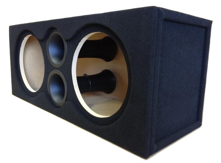 Custom Ported Sub Box Speake Enclosure for 2 12" DC Audio Level 4 / 5 Subs