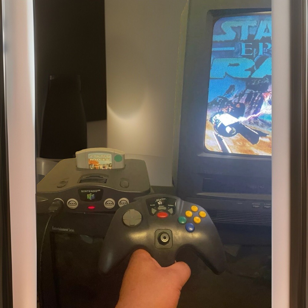 Nintendo 64 Black Console US Model + Controller + Game-  Used Tested