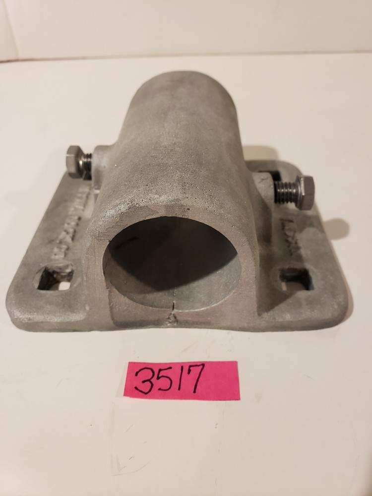 DOCK PIPE BRACKET FORGED ALUMINUM W/STAINLESS FASTENER