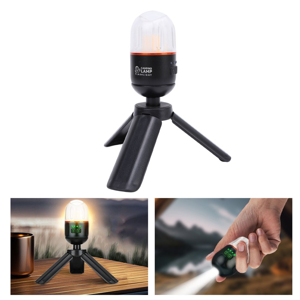 Flashlight Multiple Light Source Pushbutton Control Magnetic Camping Lamp For