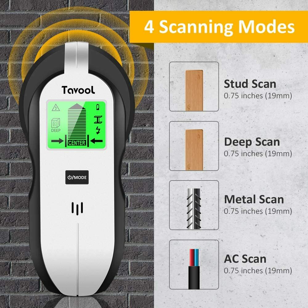 Digital Stud Finder 4 scanning modes: