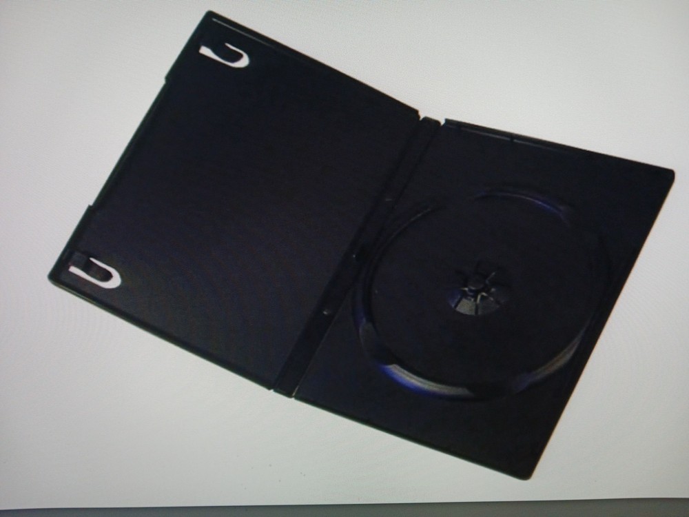 DVD Empty Black Cases. Single Disk With Outer Clear Sleve. (8 Pack ) Very Good