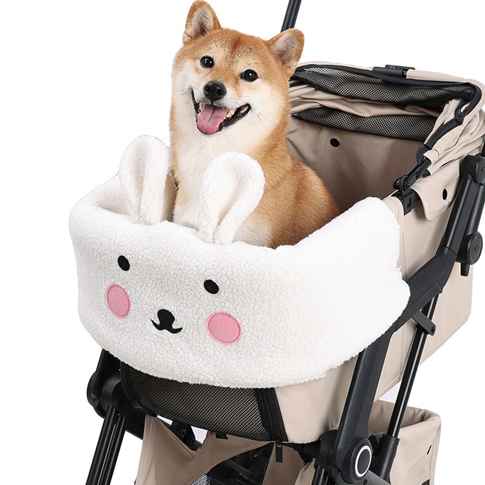 Removable Pet Stroller Cover Comfortable And Warm Stroller Front Section Guard